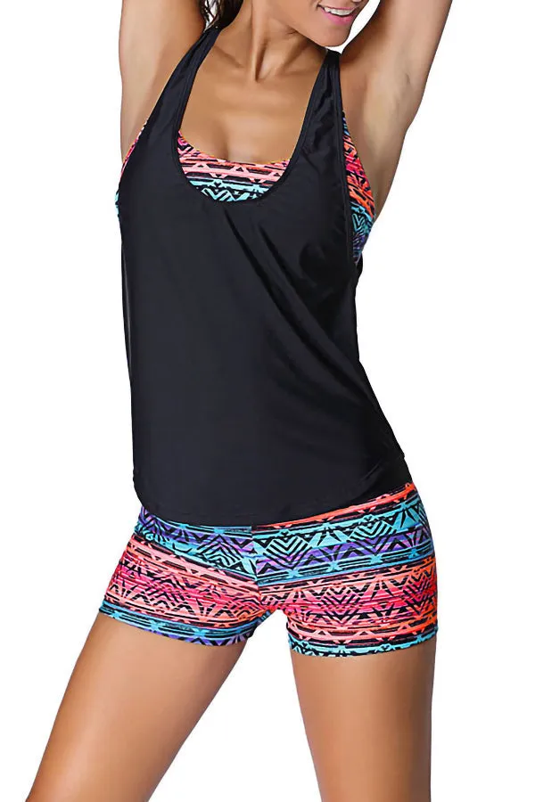 Beach Conservative Split Swimwear