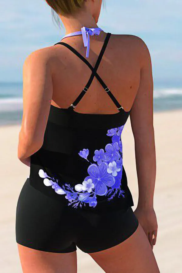 Beach Conservative Split Swimwear