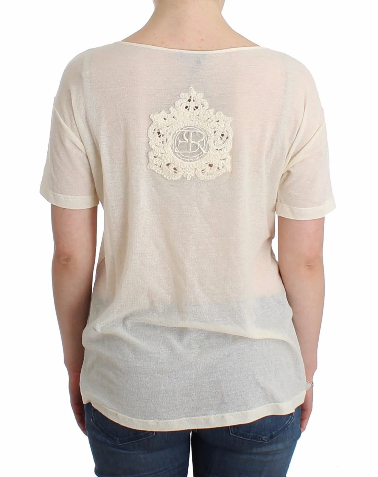 Beachwear White T-Shirt Top Blouse