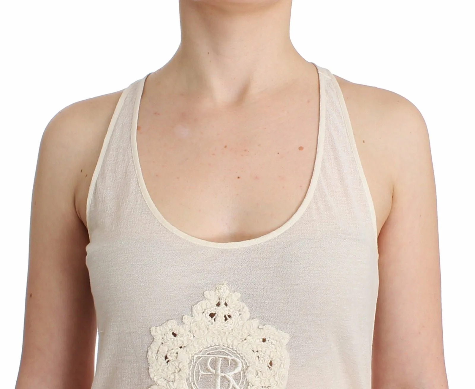 Beachwear White Tank Top Cami Blouse