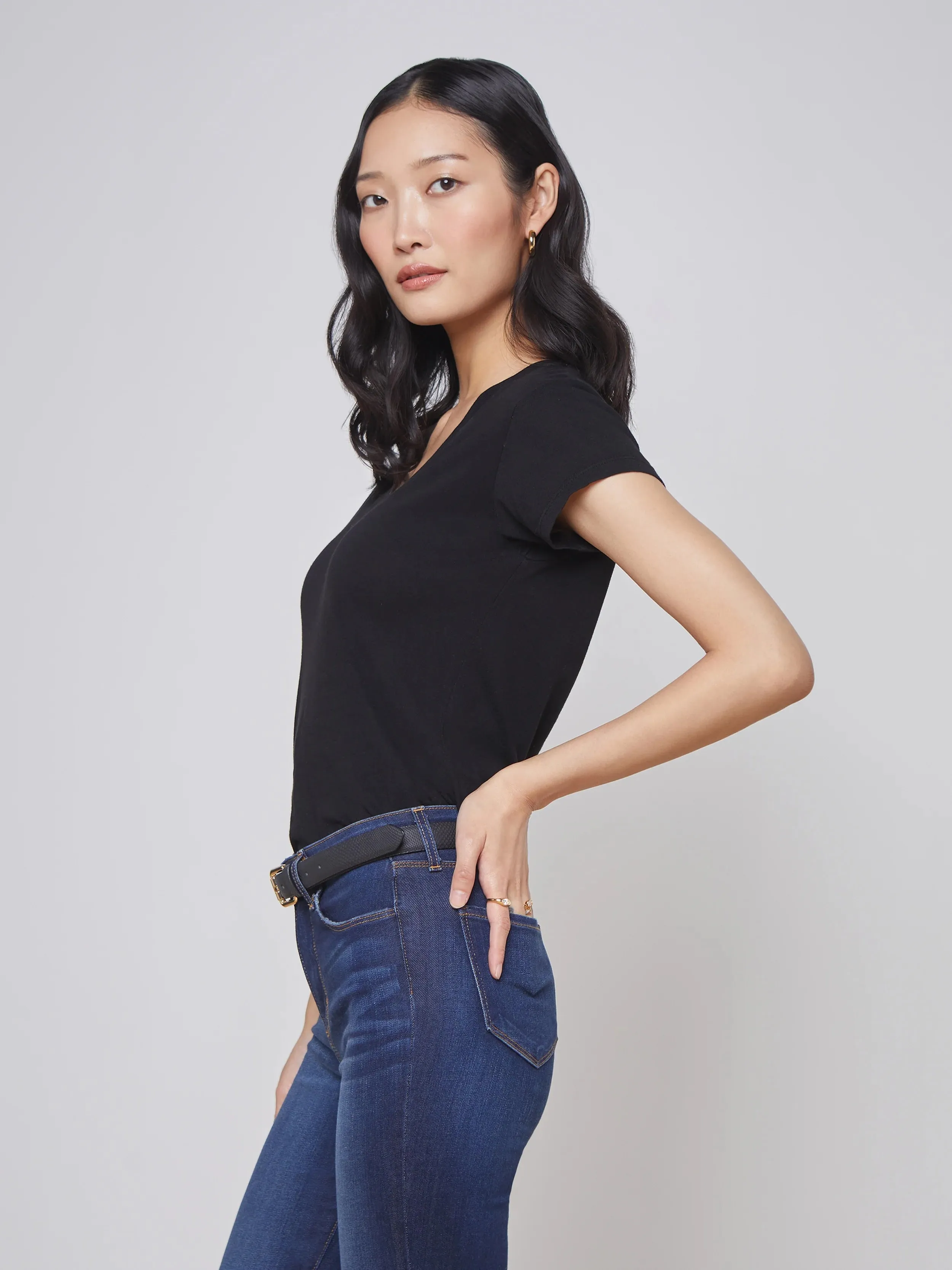 BECCA TEE IN BLACK