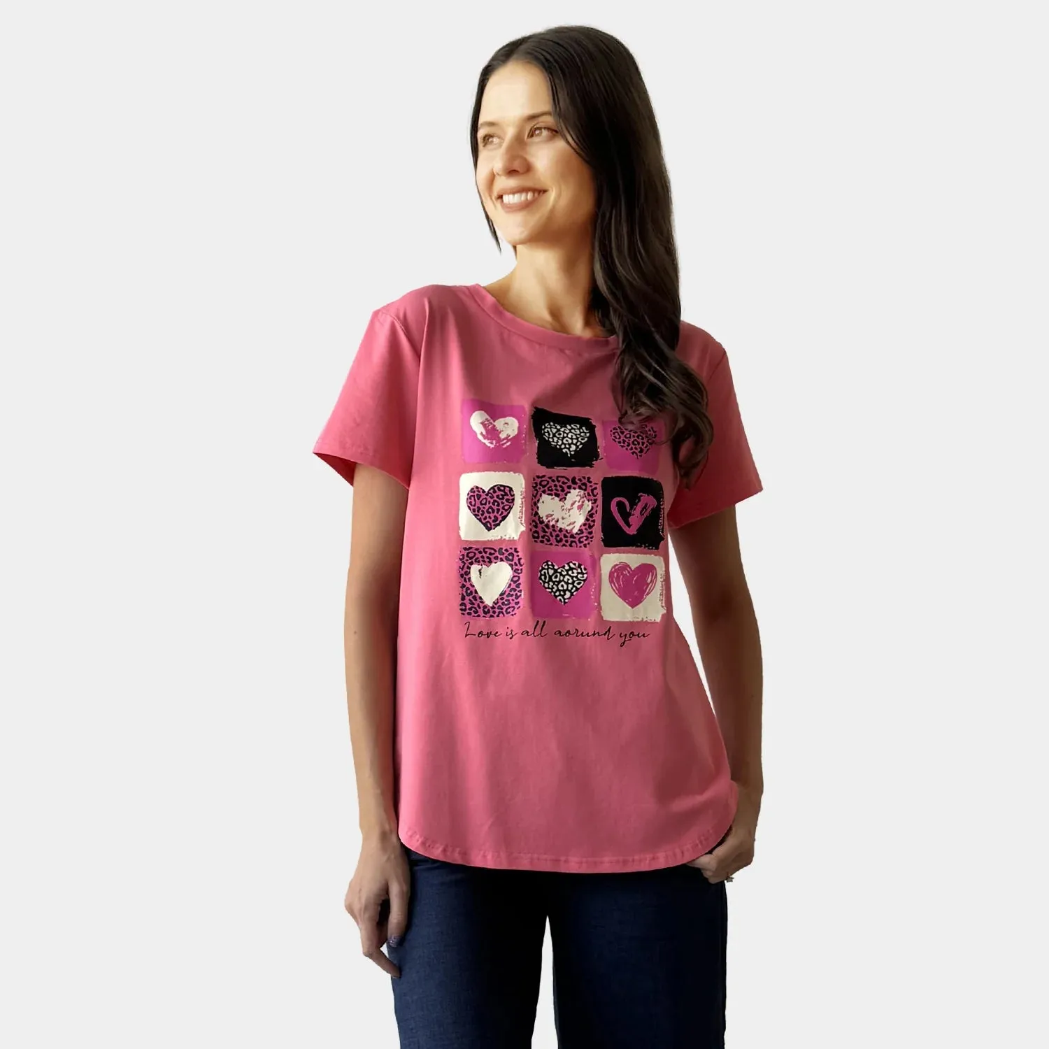 BELLA TEE HOT PINK