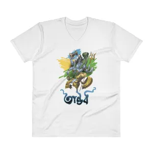 Bengali Lightweight Fashion V-Neck T-Shirt - Tandav