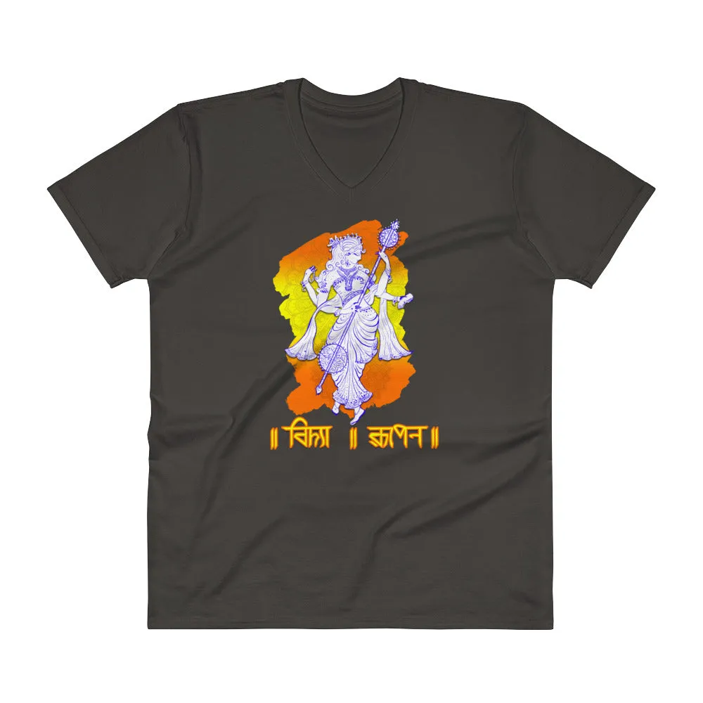 Bengali Lightweight Fashion V-Neck T-Shirt - Vidya Roopeno