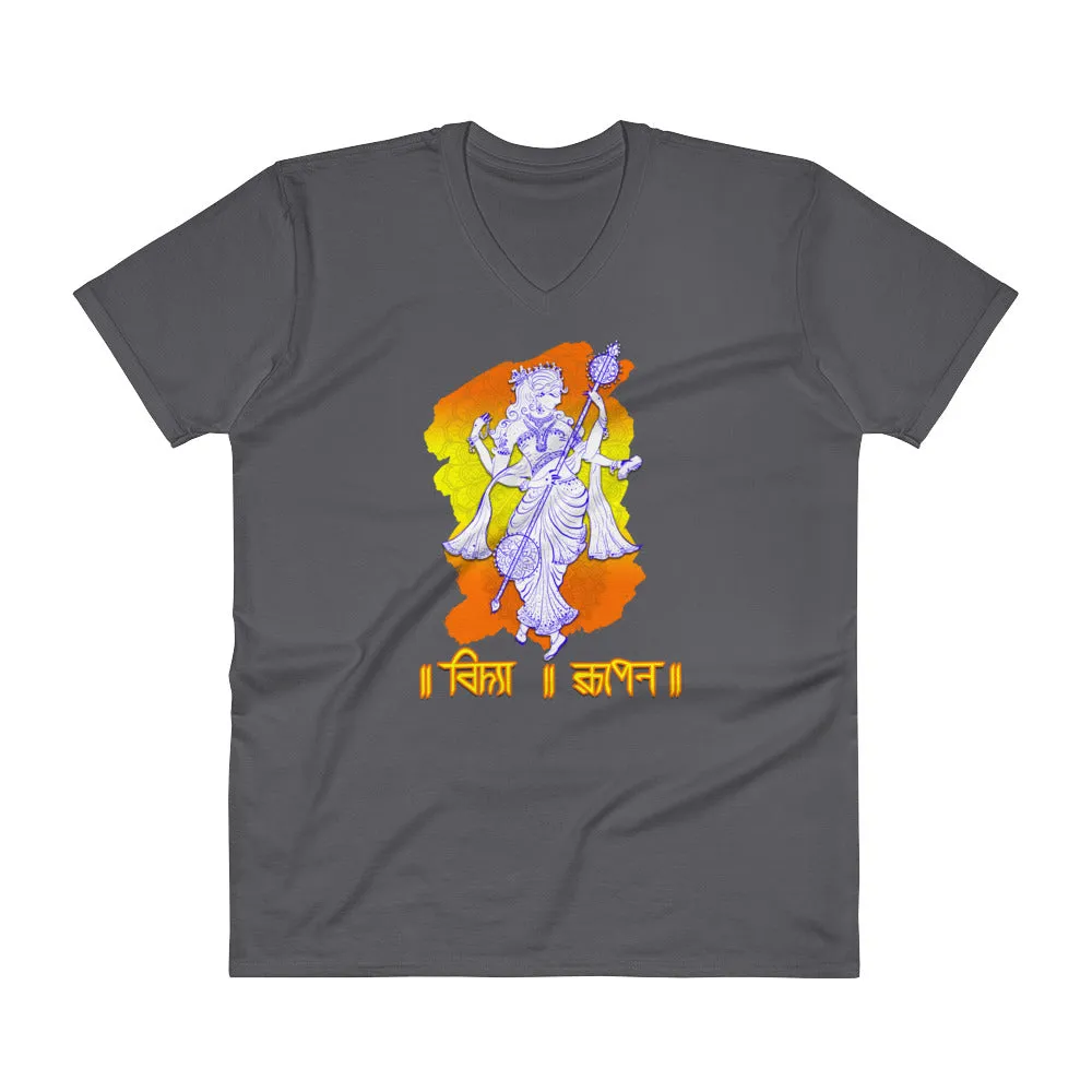 Bengali Lightweight Fashion V-Neck T-Shirt - Vidya Roopeno
