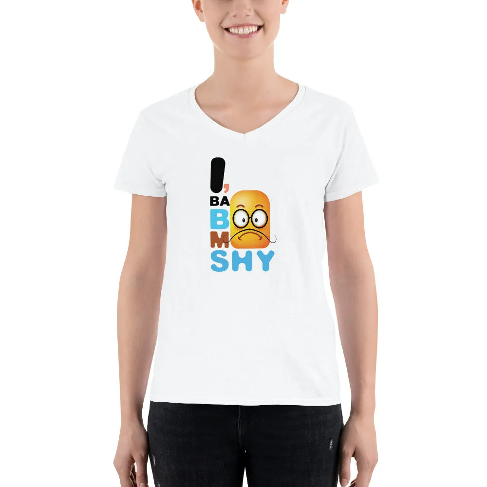 Bengali Lightweight V-Neck T-Shirt - I, Ba Boo Mo Shy