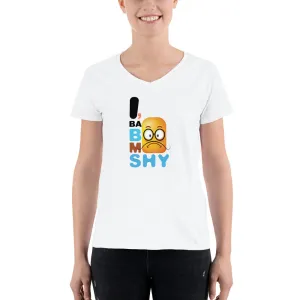 Bengali Lightweight V-Neck T-Shirt - I, Ba Boo Mo Shy