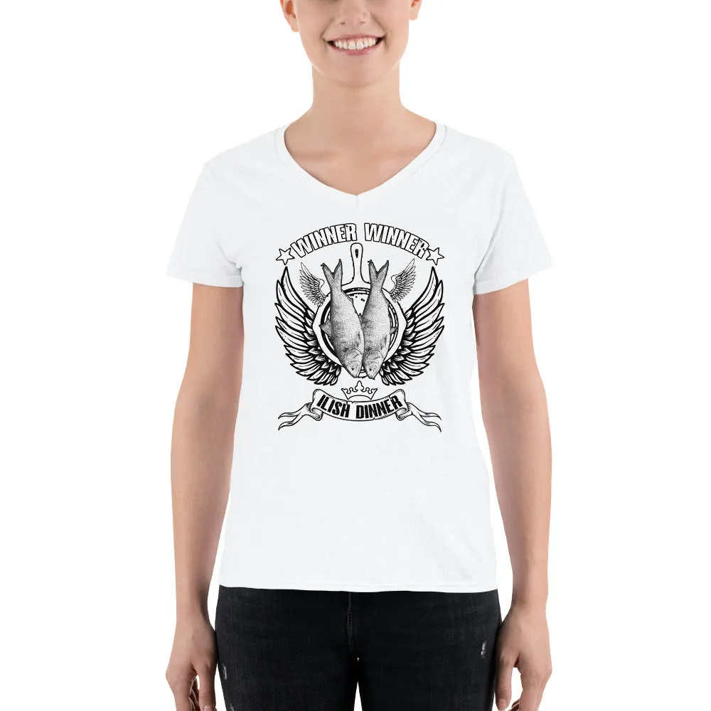 Bengali Lightweight V-Neck T-Shirt - Winner Winner Ilish Dinner