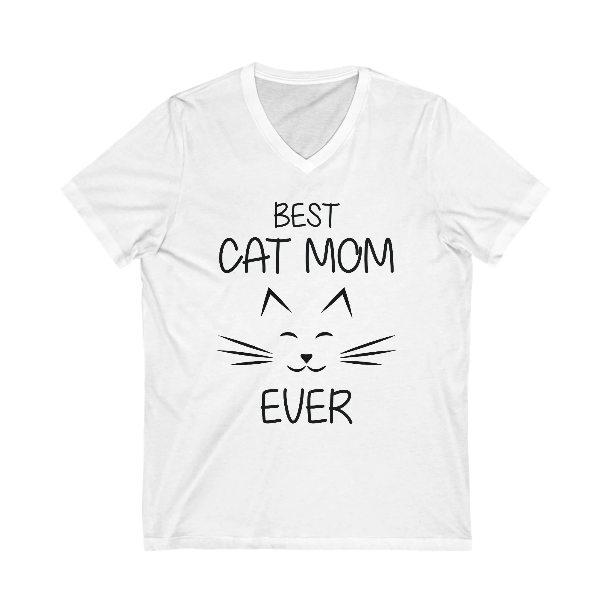 Best Cat Mon -Unisex Jersey Short Sleeve V-Neck T- Shirts