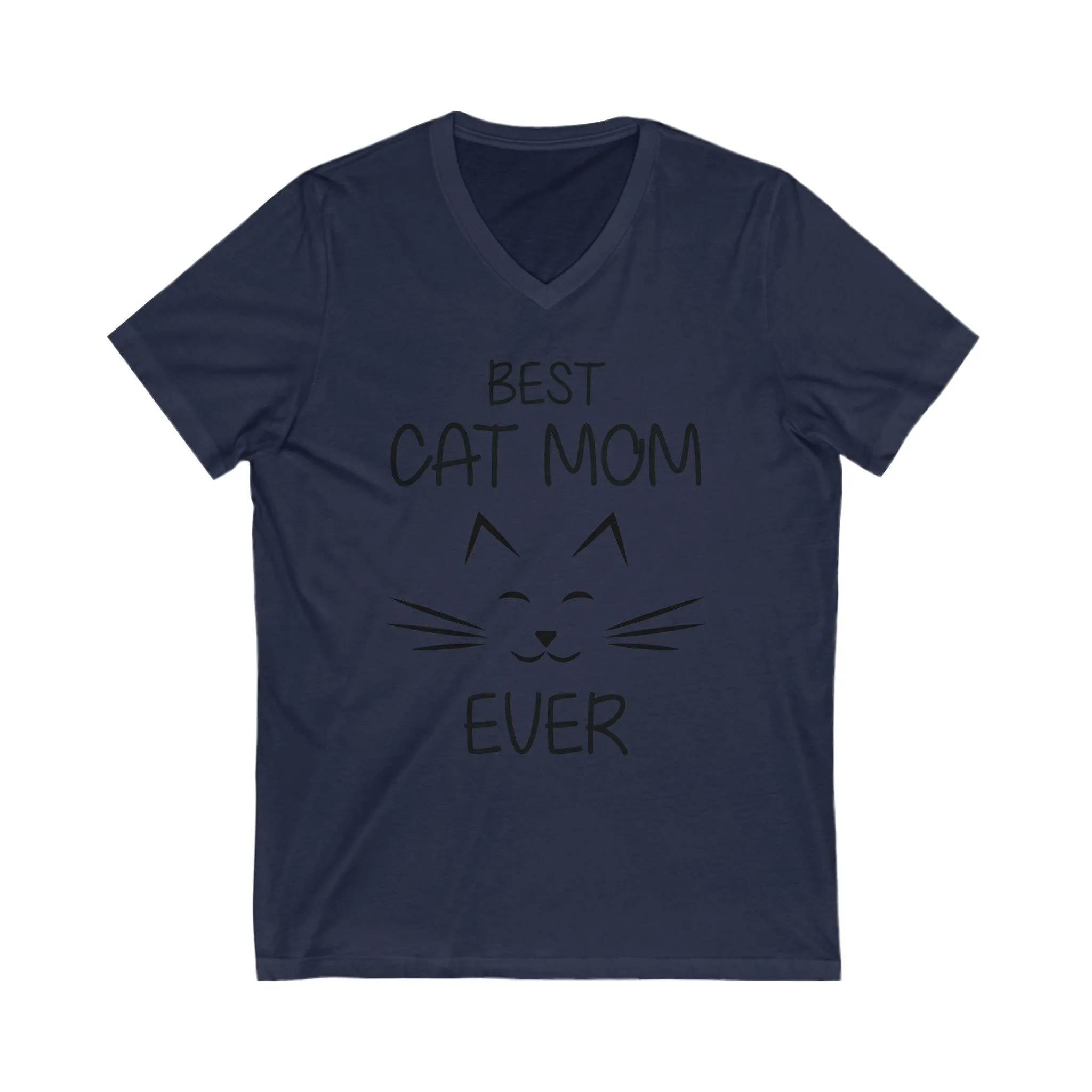 Best Cat Mon -Unisex Jersey Short Sleeve V-Neck T- Shirts