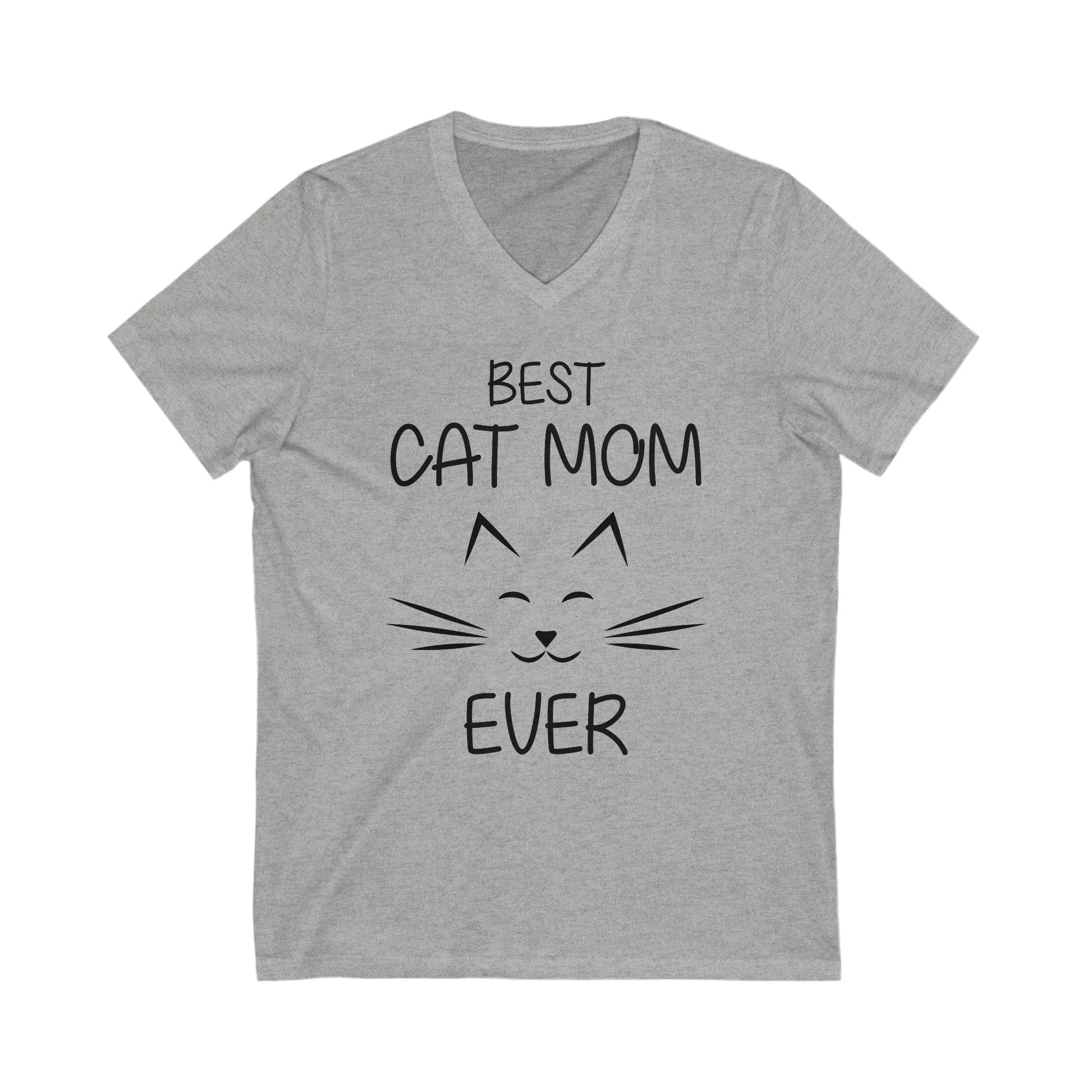 Best Cat Mon -Unisex Jersey Short Sleeve V-Neck T- Shirts