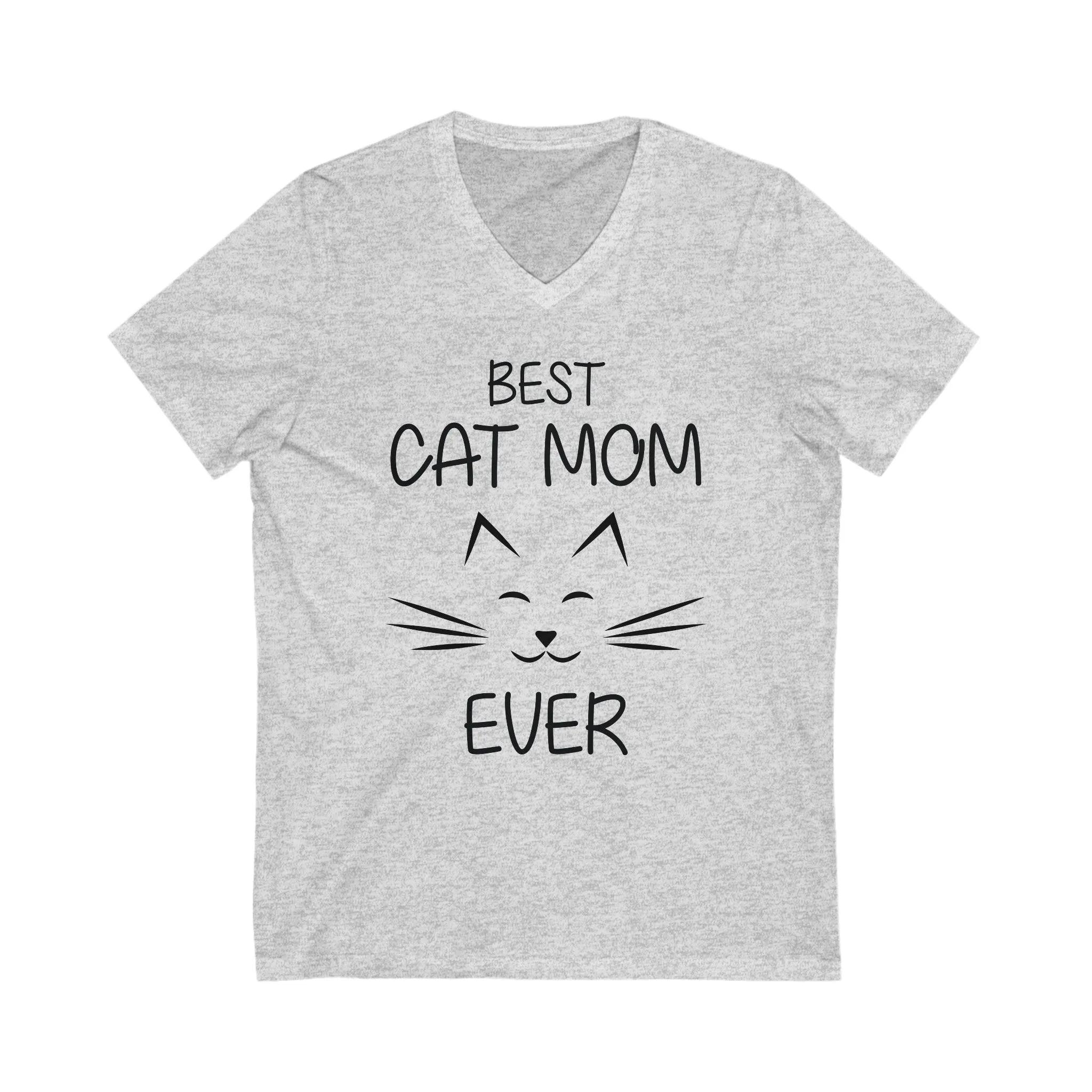 Best Cat Mon -Unisex Jersey Short Sleeve V-Neck T- Shirts