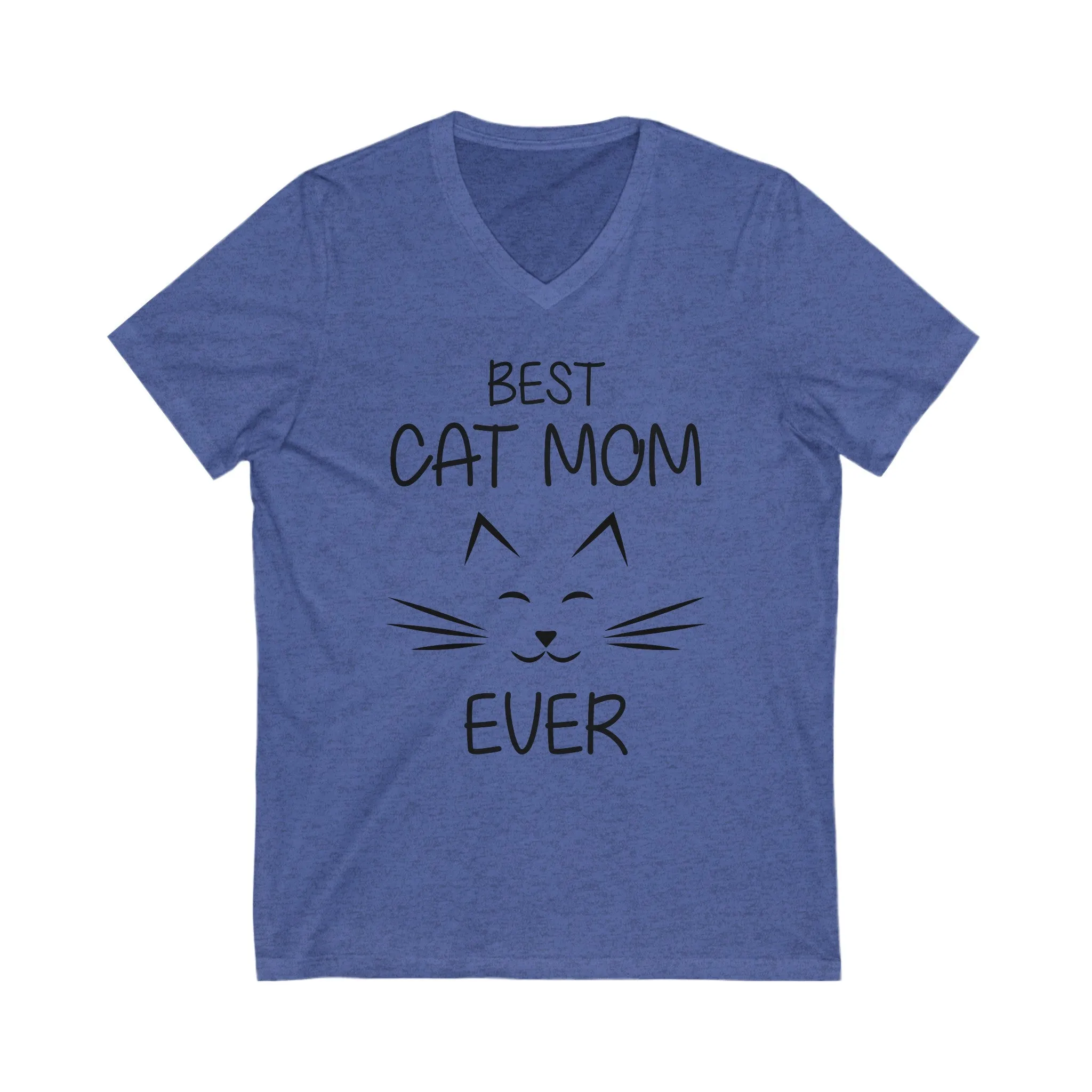 Best Cat Mon -Unisex Jersey Short Sleeve V-Neck T- Shirts