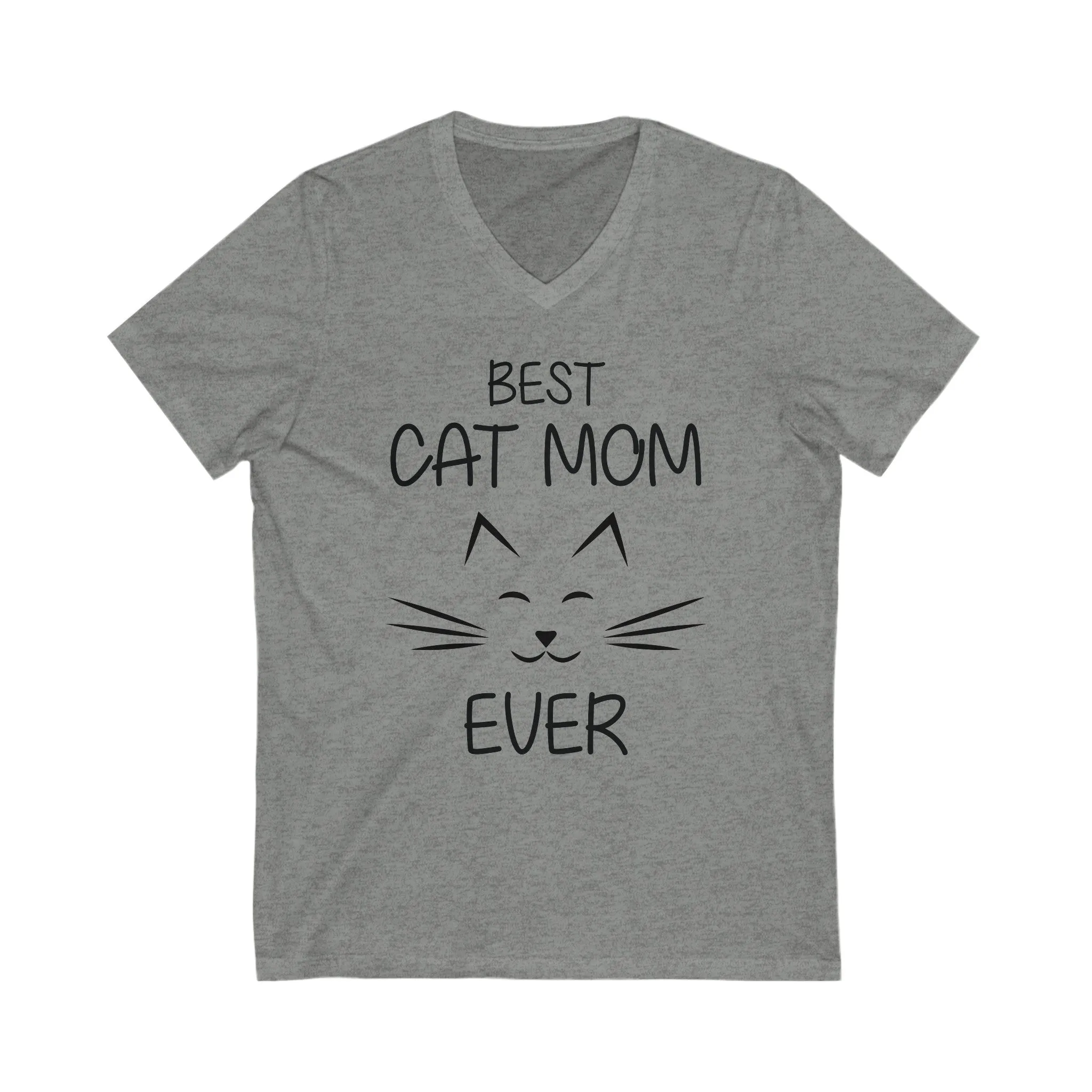 Best Cat Mon -Unisex Jersey Short Sleeve V-Neck T- Shirts