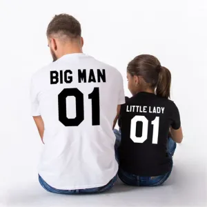 Big Man Little Lady Matching T-shirts