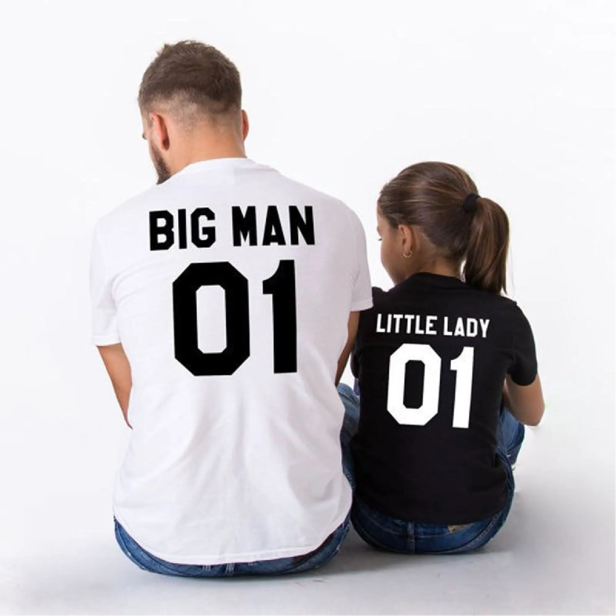 Big Man Little Lady Matching T-shirts