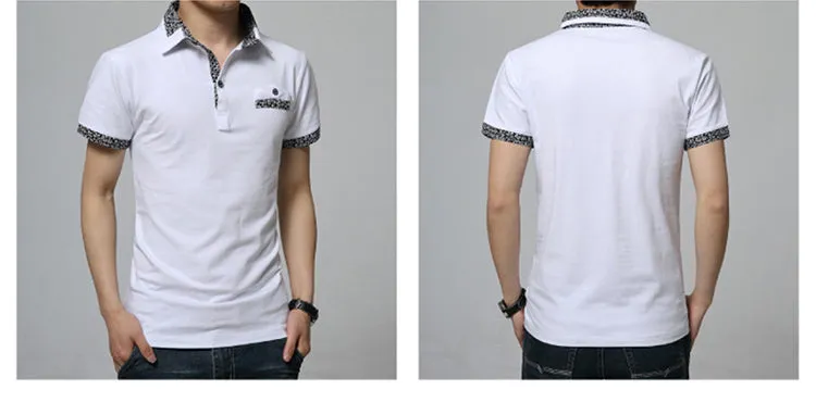 Big Men's Fashion M- 5XL Short-Sleeved Polo