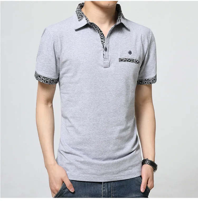 Big Men's Fashion M- 5XL Short-Sleeved Polo