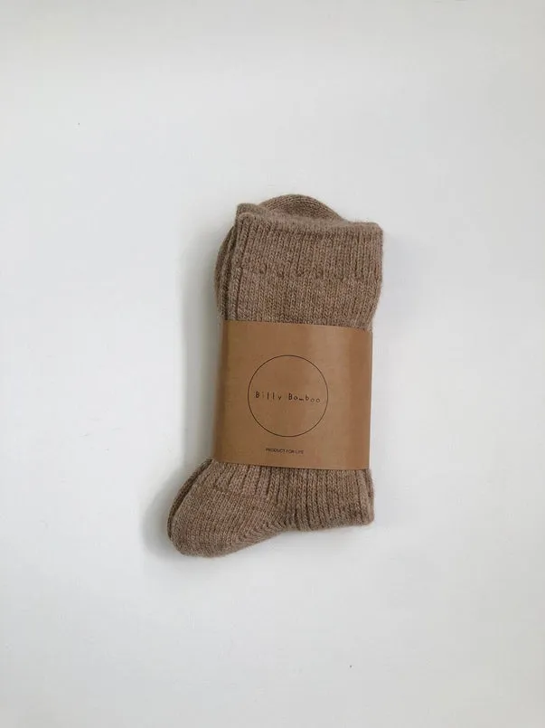 billy bamboo / neutral iceland wool socks