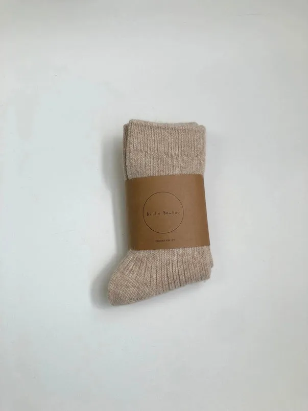 billy bamboo / neutral iceland wool socks