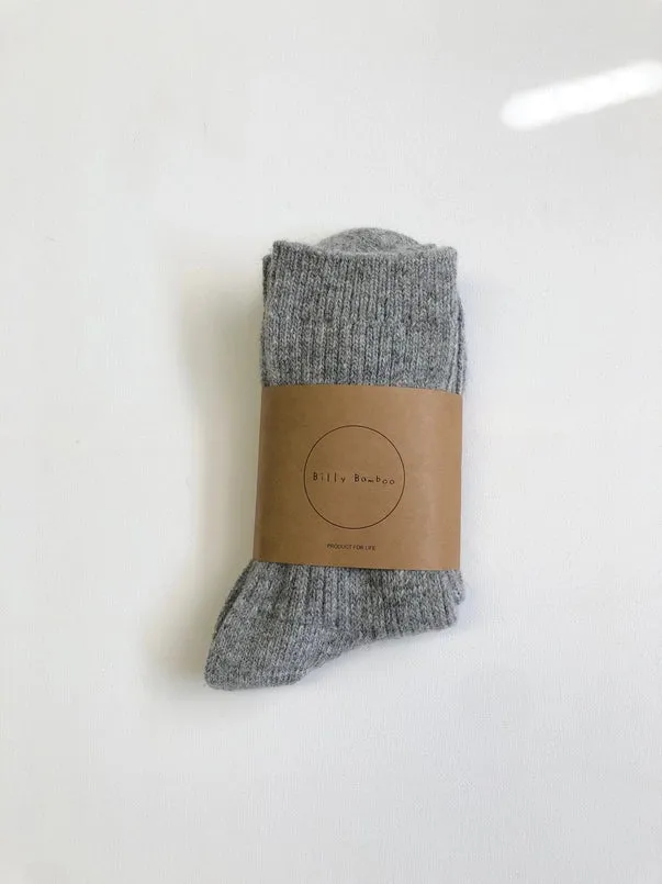 billy bamboo / neutral iceland wool socks