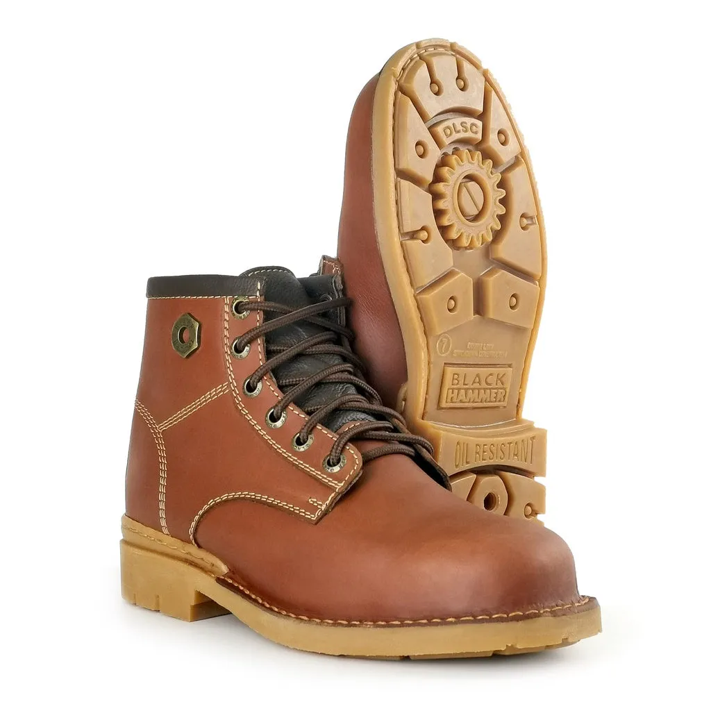 Black Hammer Men 4000 Series Mid Cut Safety Shoes BH 4892