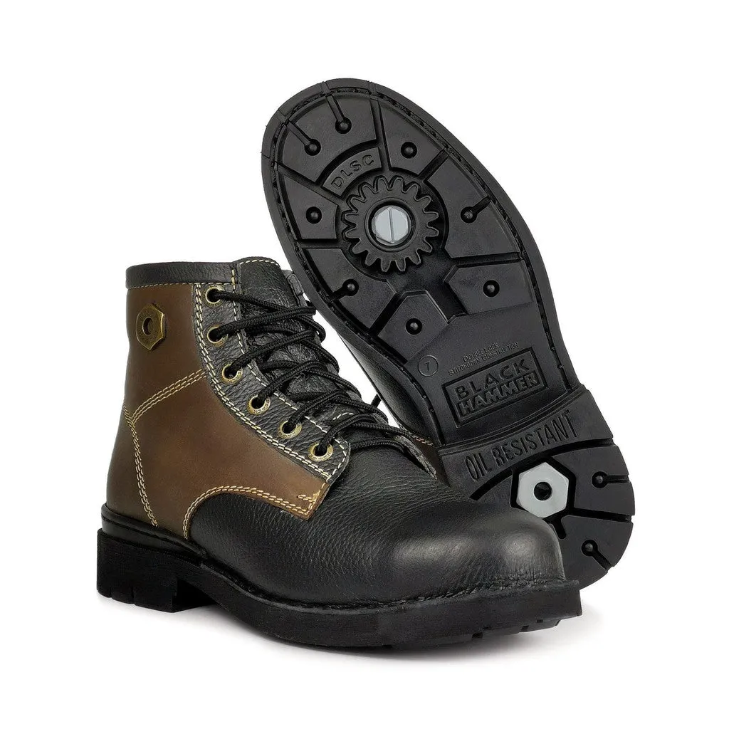 Black Hammer Men 4000 Series Mid Cut Safety Shoes BH 4892