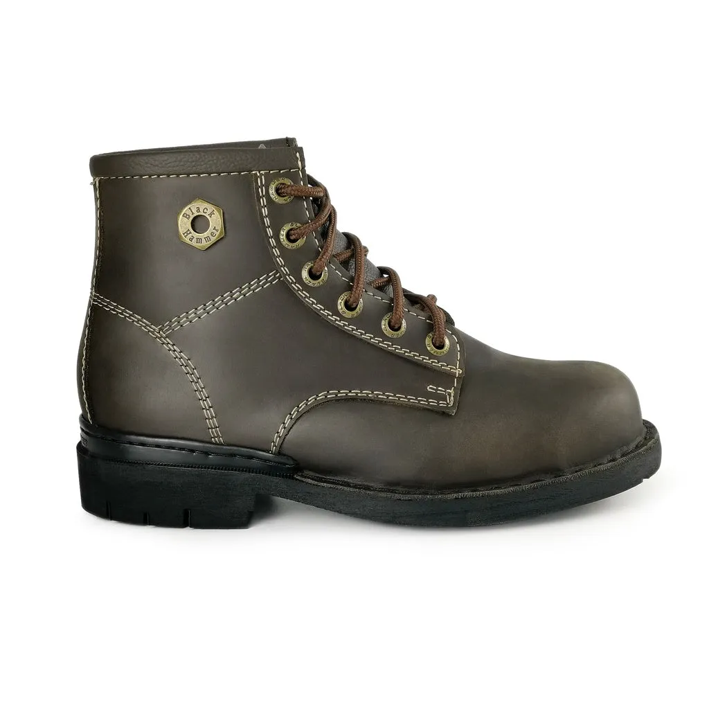 Black Hammer Men 4000 Series Mid Cut Safety Shoes BH 4892