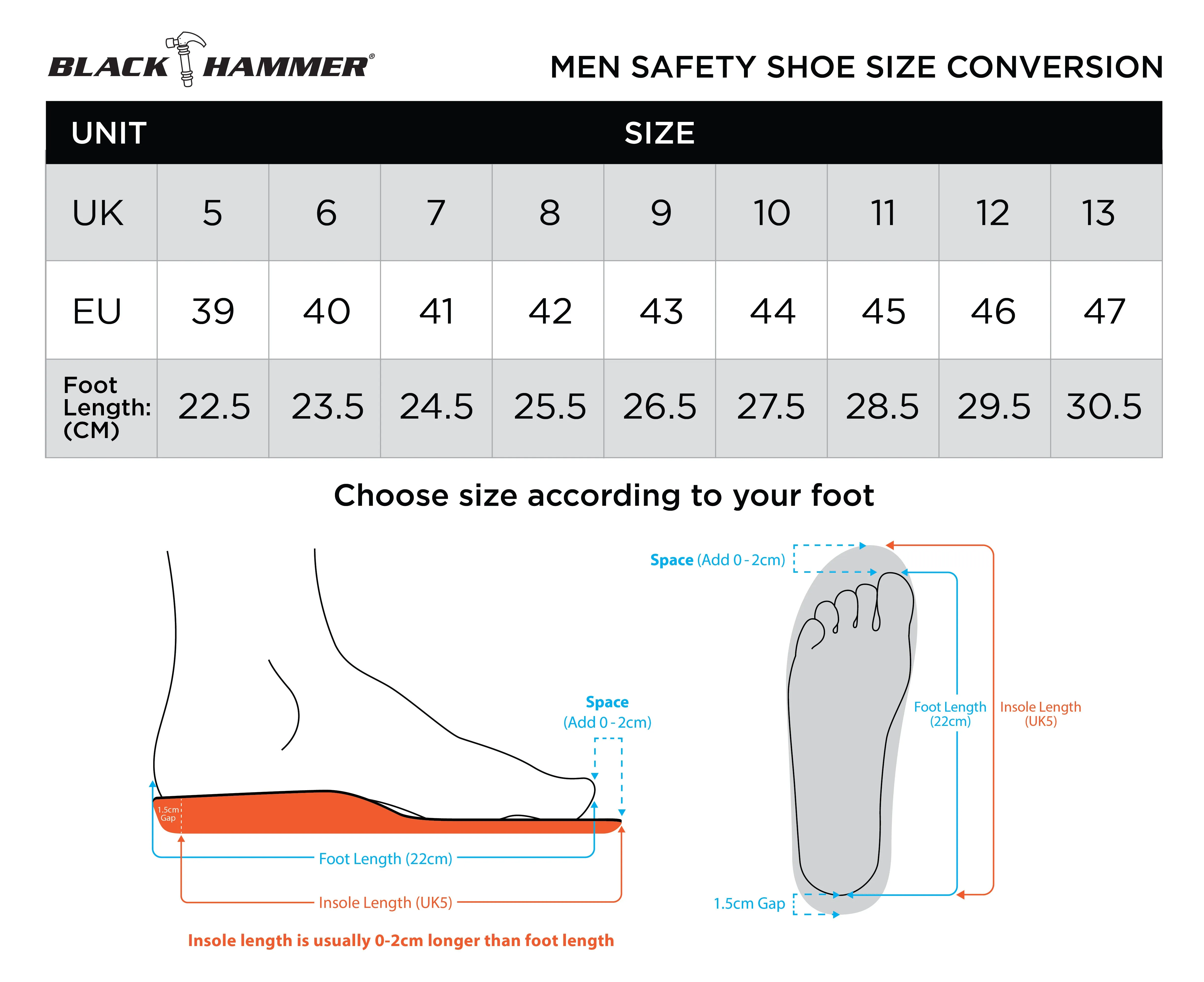 Black Hammer Men High Cut Slip On Safety Shoe BHS26617