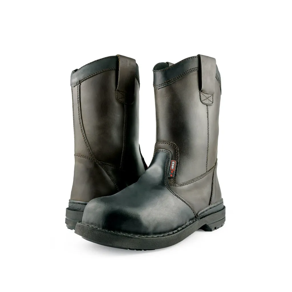 Black Hammer Men High Cut Slip On Safety Shoe BHS26617