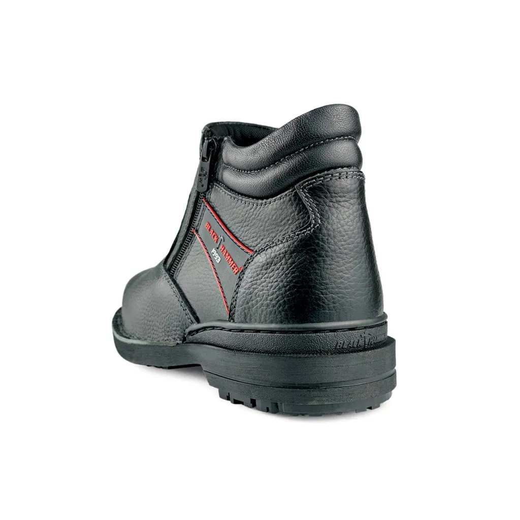 Black Hammer Men Mid Cut with Double Zip Safety Shoe BHS26618