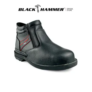 Black Hammer Men Mid Cut with Double Zip Safety Shoe BHS26618