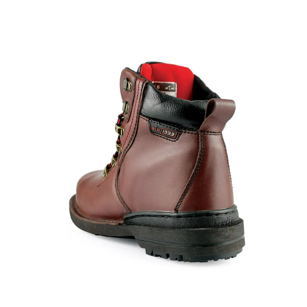 Black Hammer Men Mid Cut with Shoelace Safety Shoe BHS26613