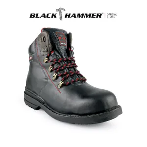 Black Hammer Men Mid Cut with Shoelace Safety Shoe BHS26613