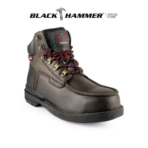 Black Hammer Men Mid Cut with Shoelace Safety Shoe BHS26614