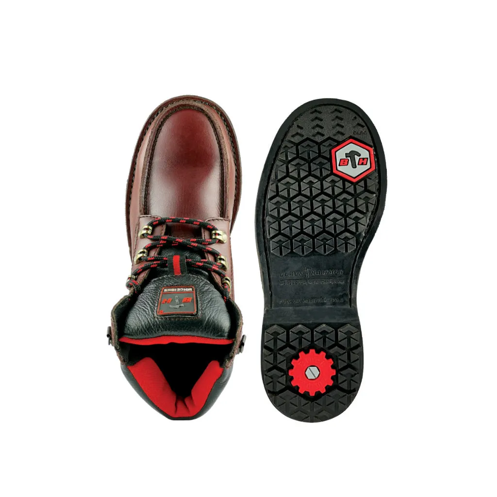 Black Hammer Men Mid Cut with Shoelace Safety Shoe BHS26614