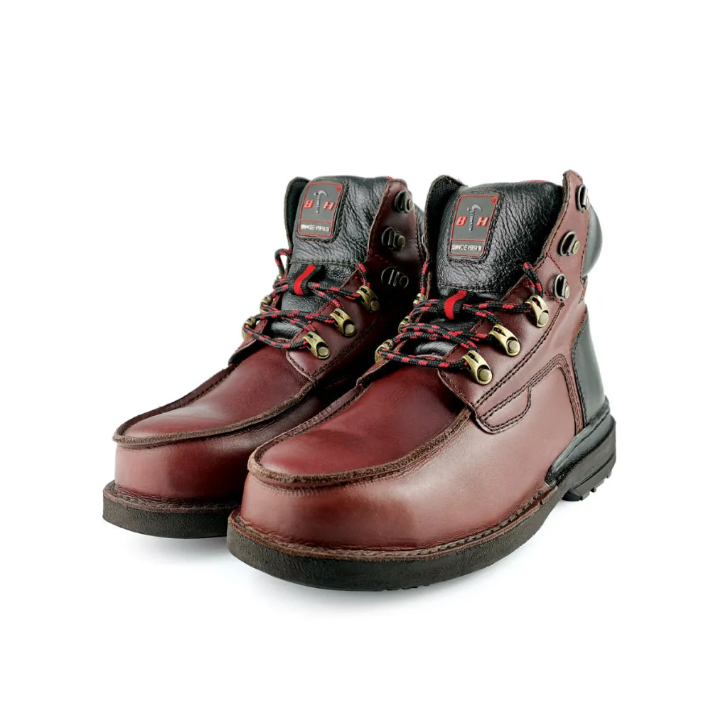 Black Hammer Men Mid Cut with Shoelace Safety Shoe BHS26614