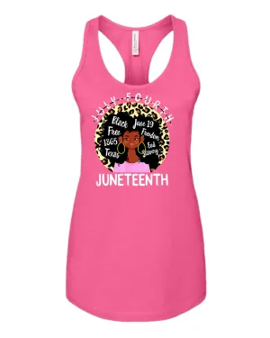 Black queen freedom tank top juneteenth tank tops