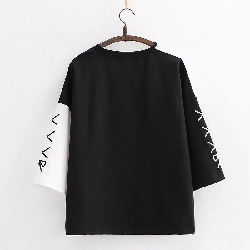 BLACK WHITE DEVIL T-SHIRT UB2667