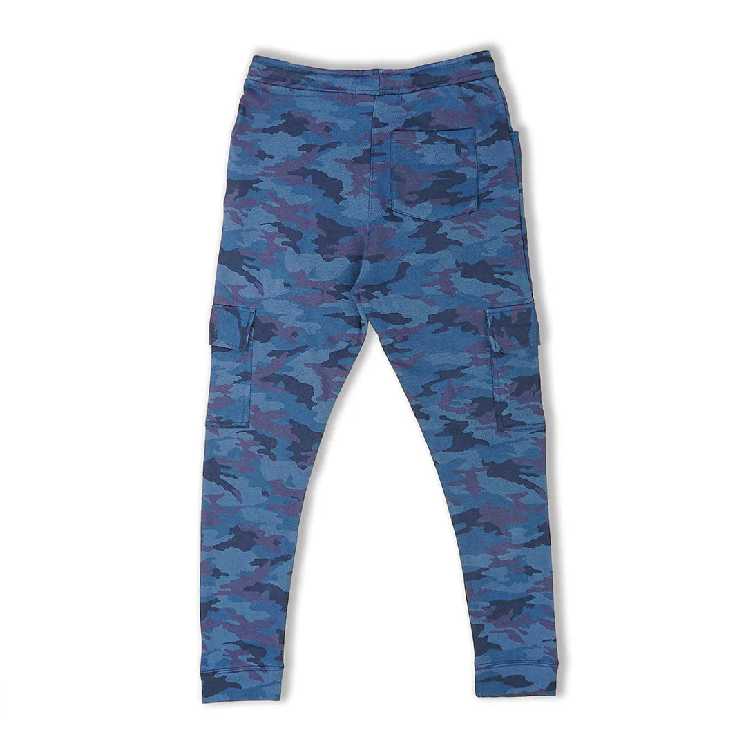 Blue Camo Jogger Pants