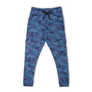 Blue Camo Jogger Pants