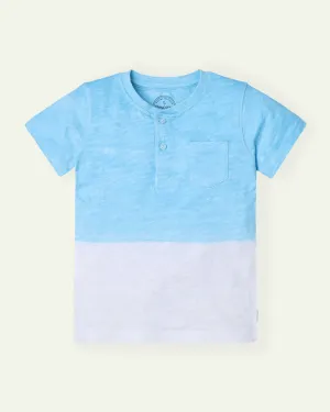 Blue Dip Dye Henley
