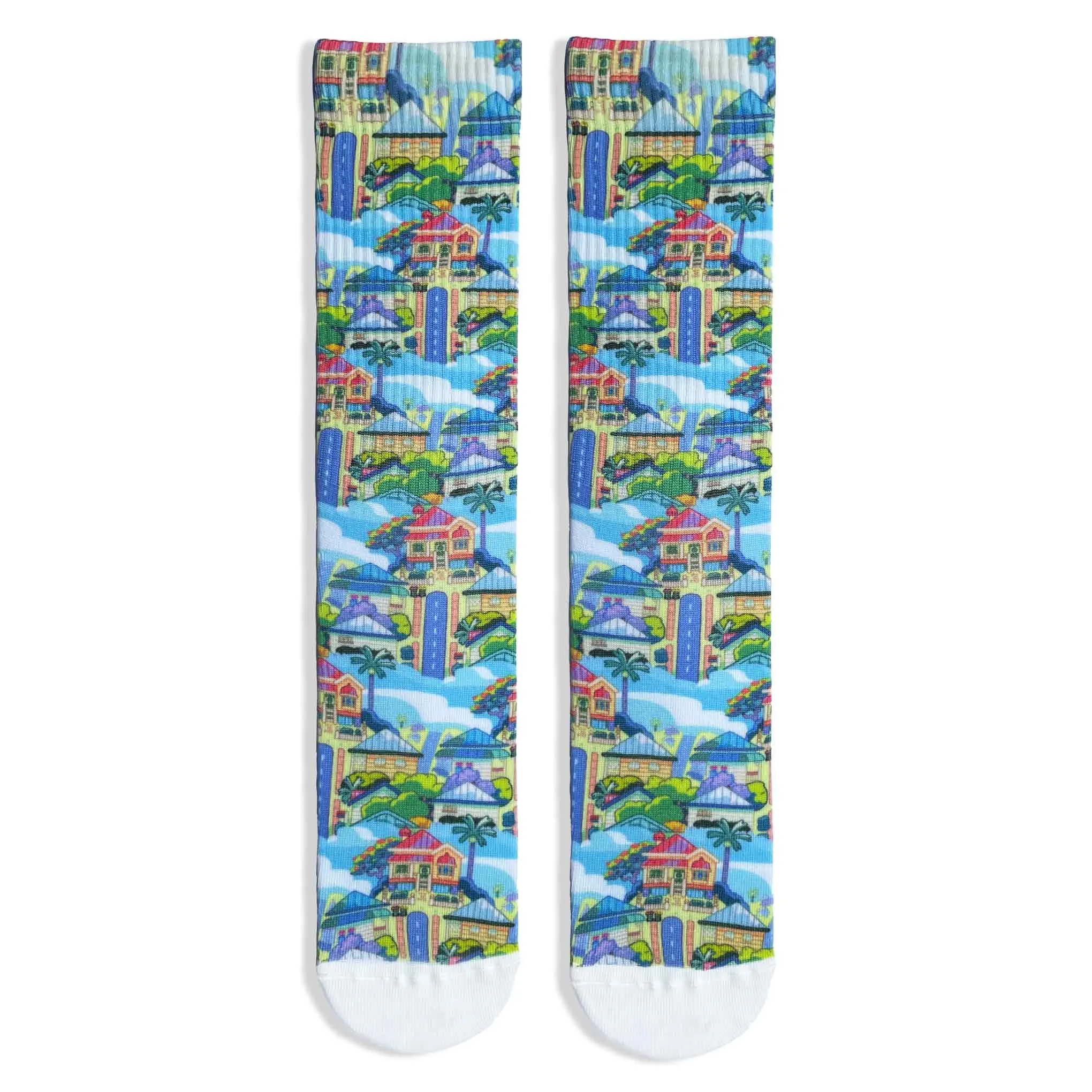 Bluey 'Bluey's House' Adult Printed Sports Socks
