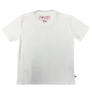 BOAST Boy's White Solid Court Tee Sz L $40 NEW