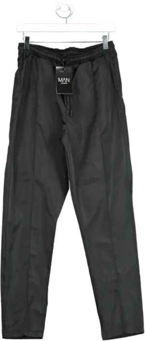 Boohoo Man Black Regular Fit Trousers UK M