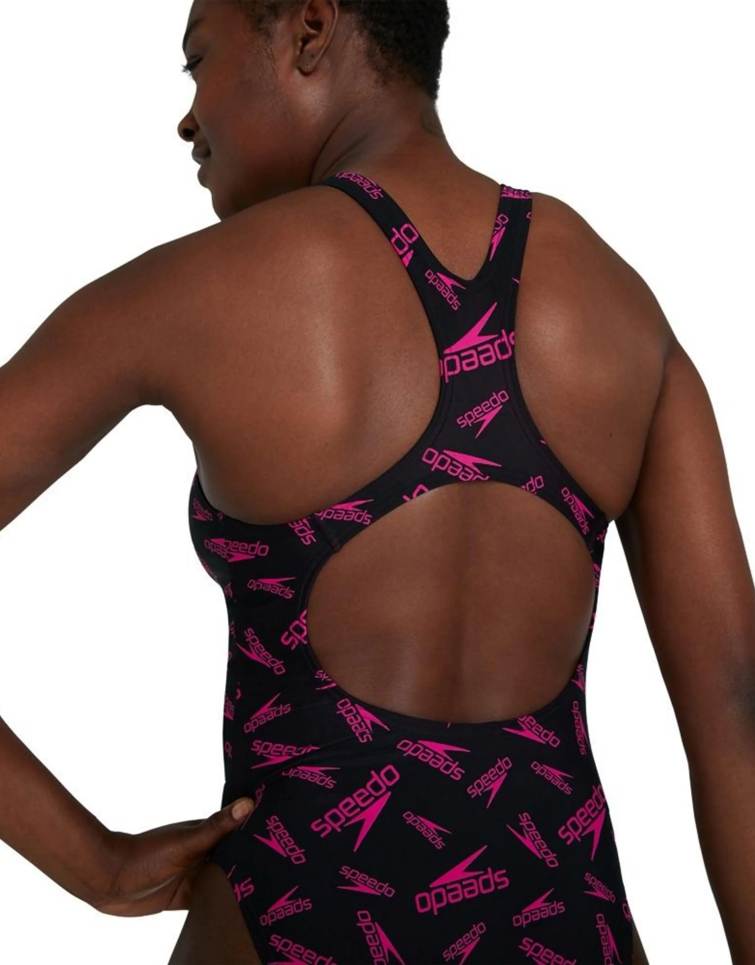 Boom Logo Allover Medalist Swimsuit - Pink