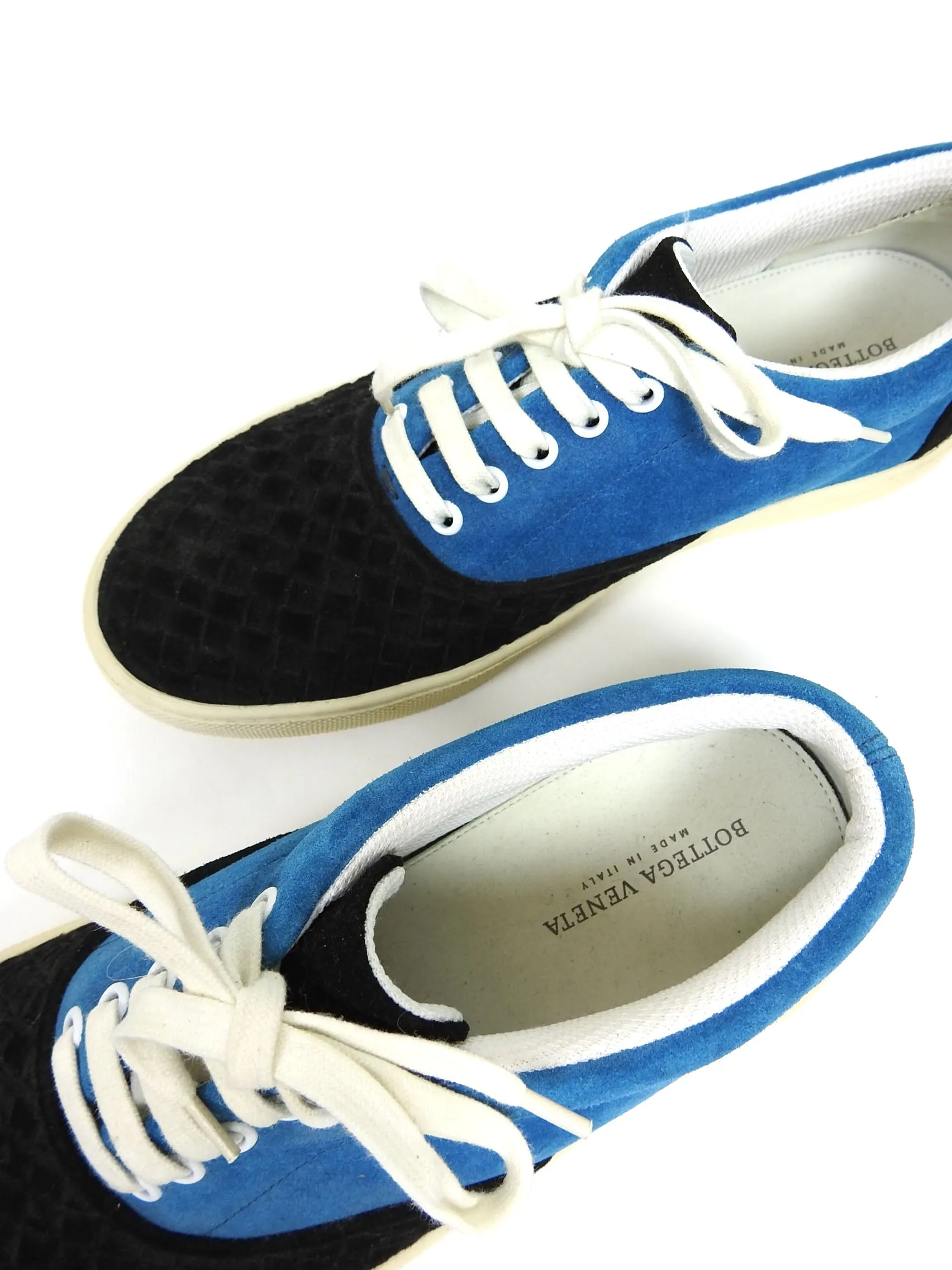Bottega Veneta Intrecciato Suede Sneakers Size 43