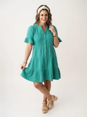 Bouncy Button Down