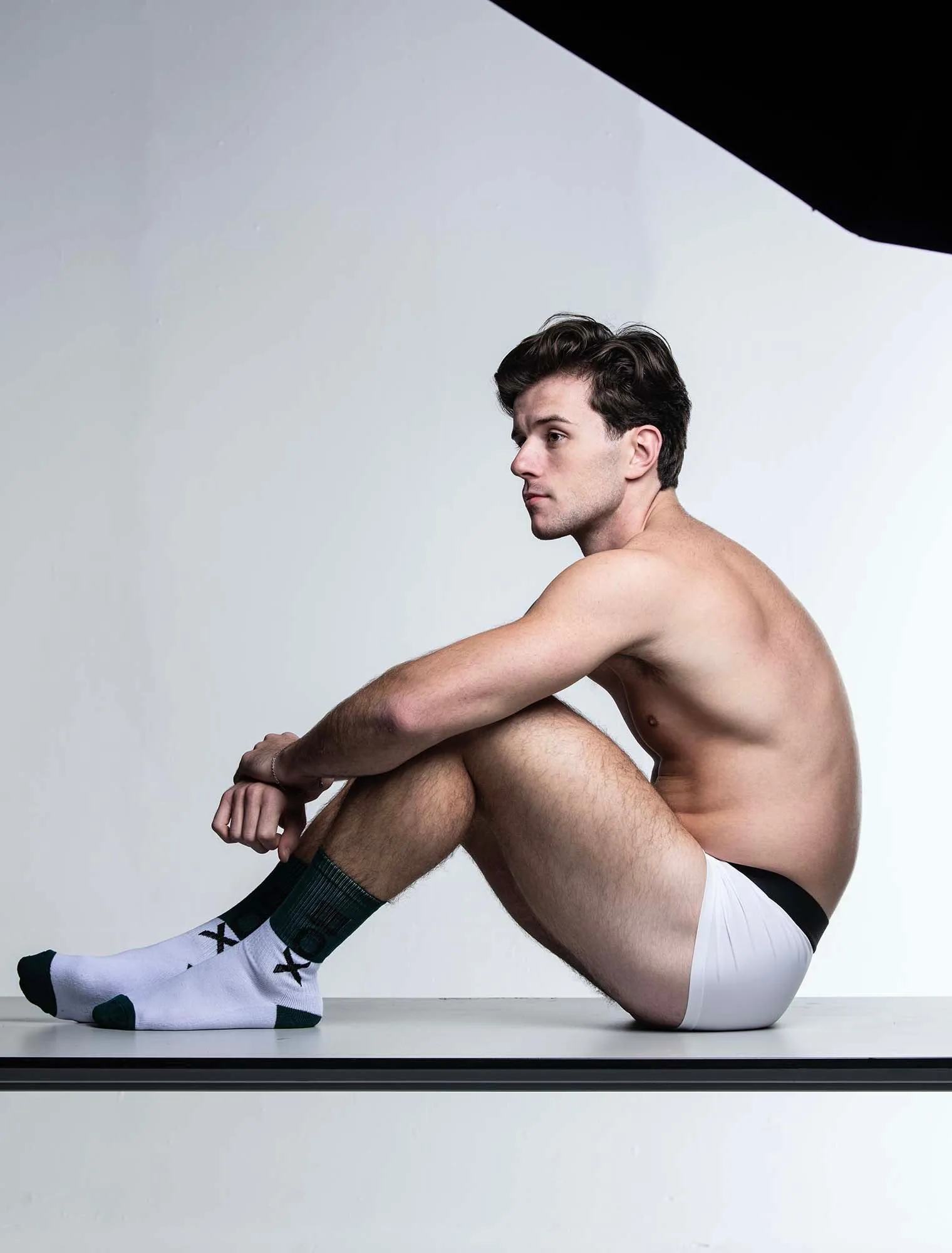 Box Sports Socks - Green Colour Block
