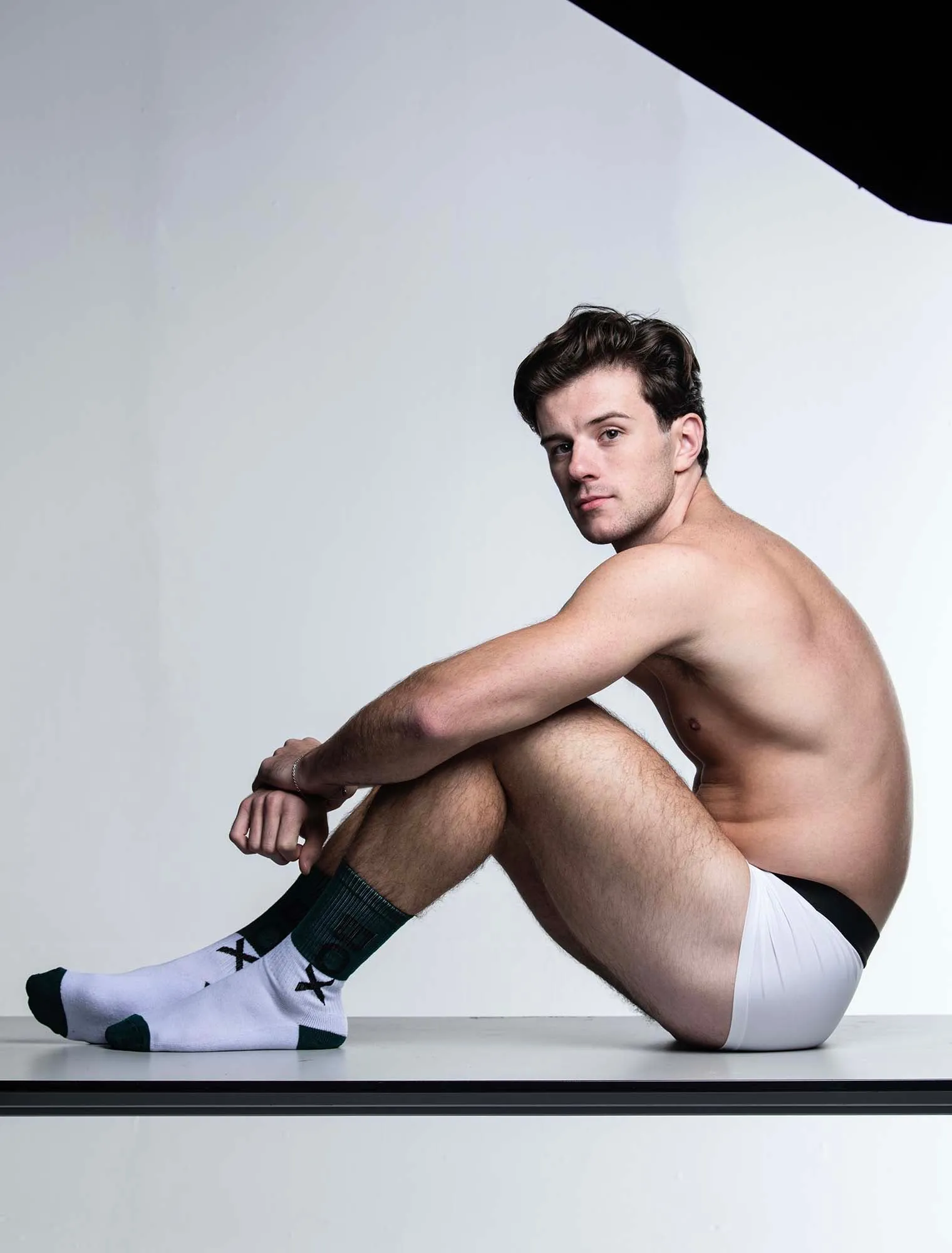 Box Sports Socks - Green Colour Block